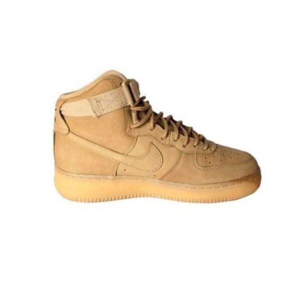 NIKE Air Force 1 High LV8 'Flax' Sneakers Size 7Y - Picture 7 of 9